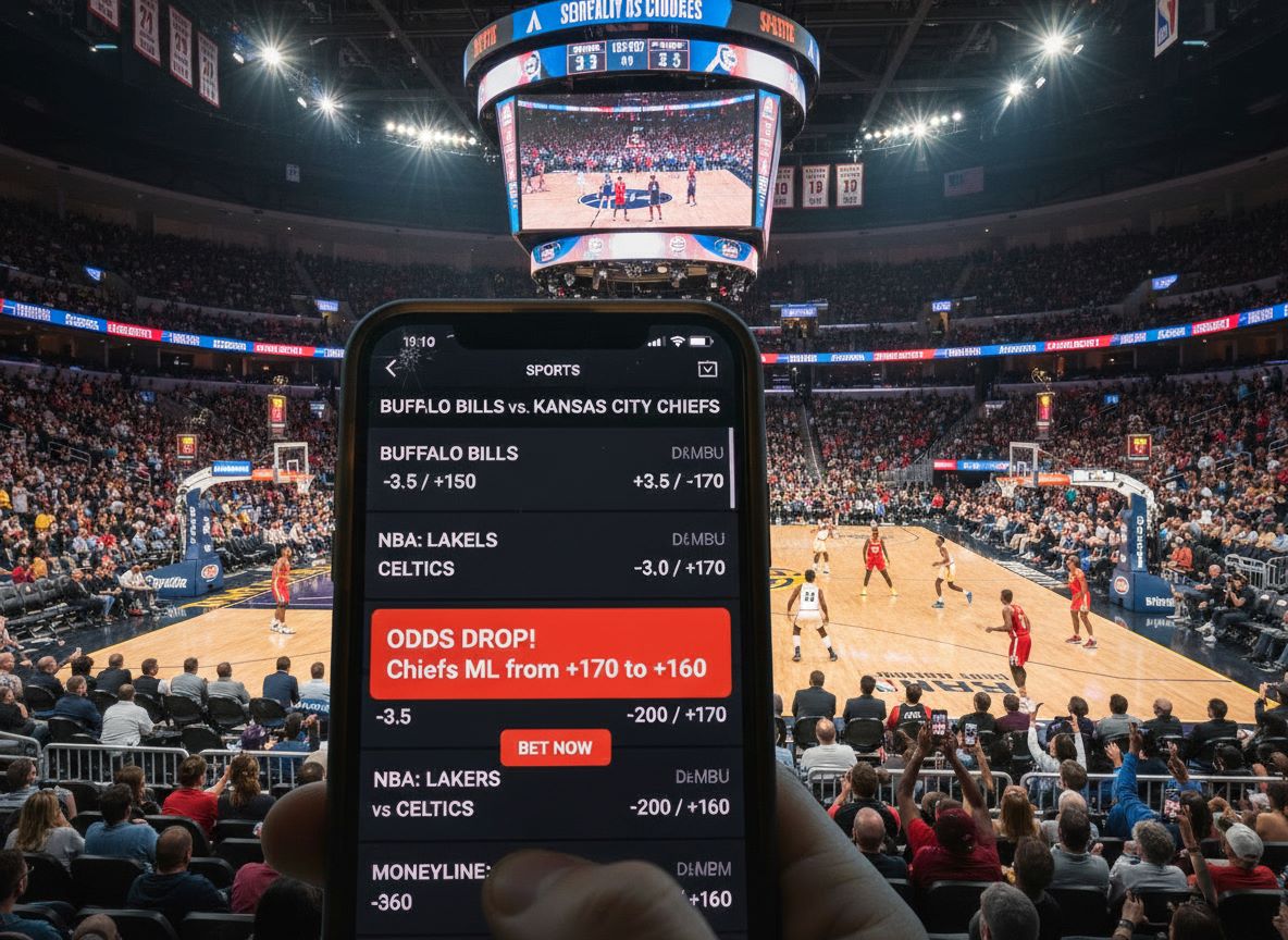 Push Notification Alerts for Live US Betting Odds Drops